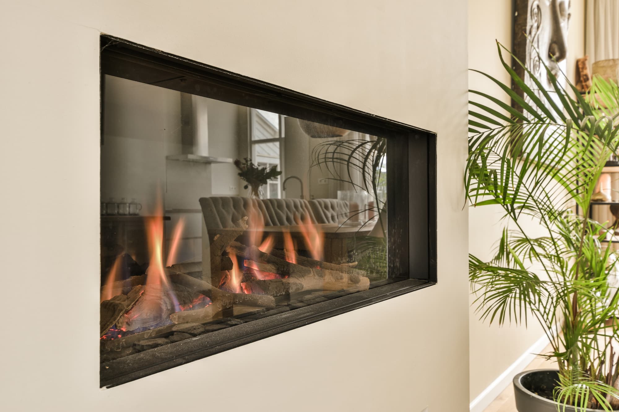 Gas fireplace servicing