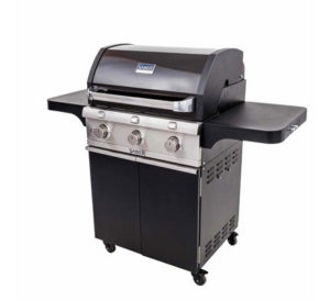 Saber Cast Black 3 Burner Gas Grill