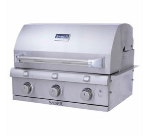 Saber Stainless Steel Built in 3 Burner Gas Grill