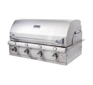 Saber Stainless Steel Built In 4 Burner Gas Grill