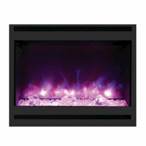 Amantii ZECL-31-3228-STL-SQR Zero Clearance Electric Fireplace